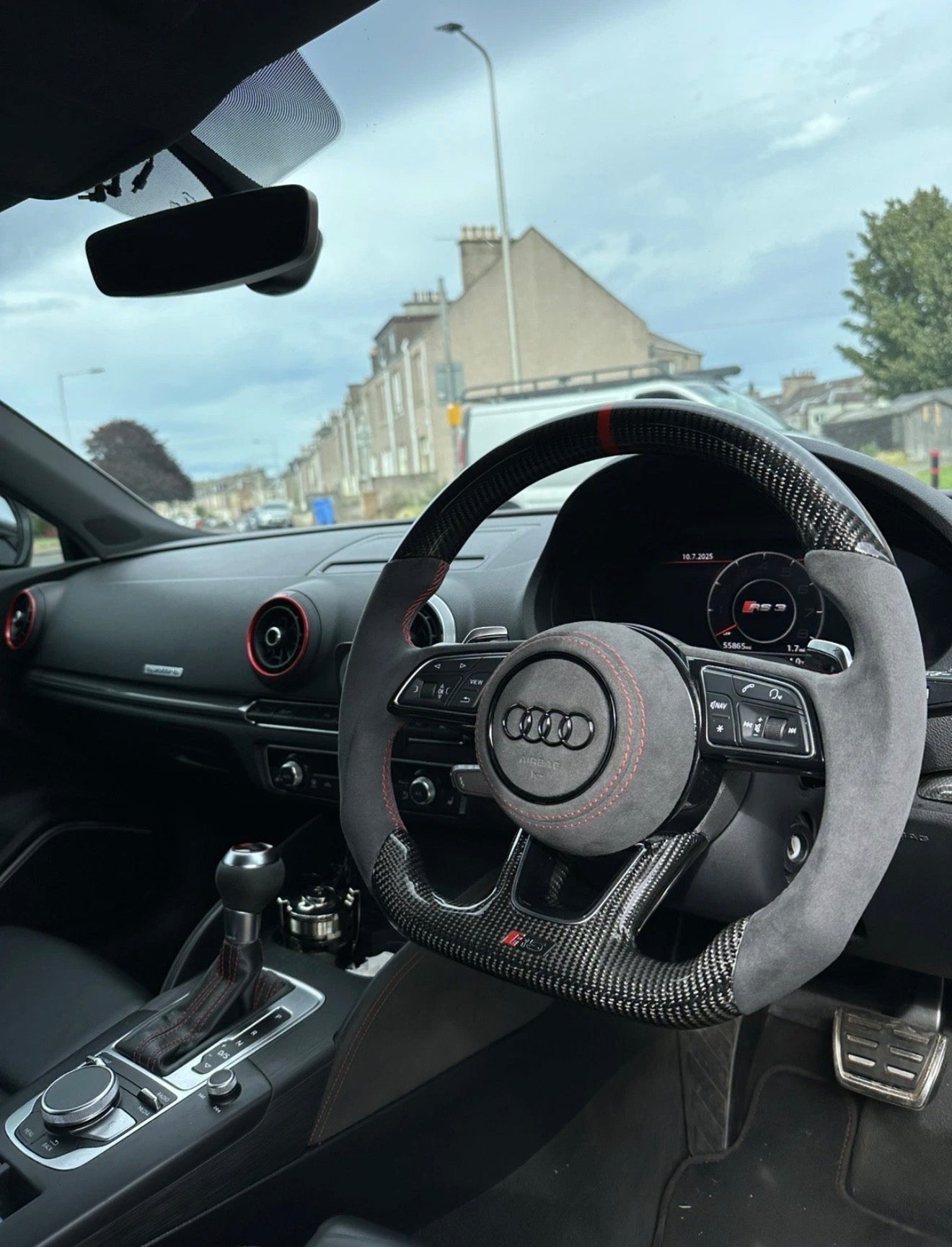 Audi RS3 CARBON / Alcantara Steering Wheel 8V RS3 S3 S4 S5 RS5 2016-2020