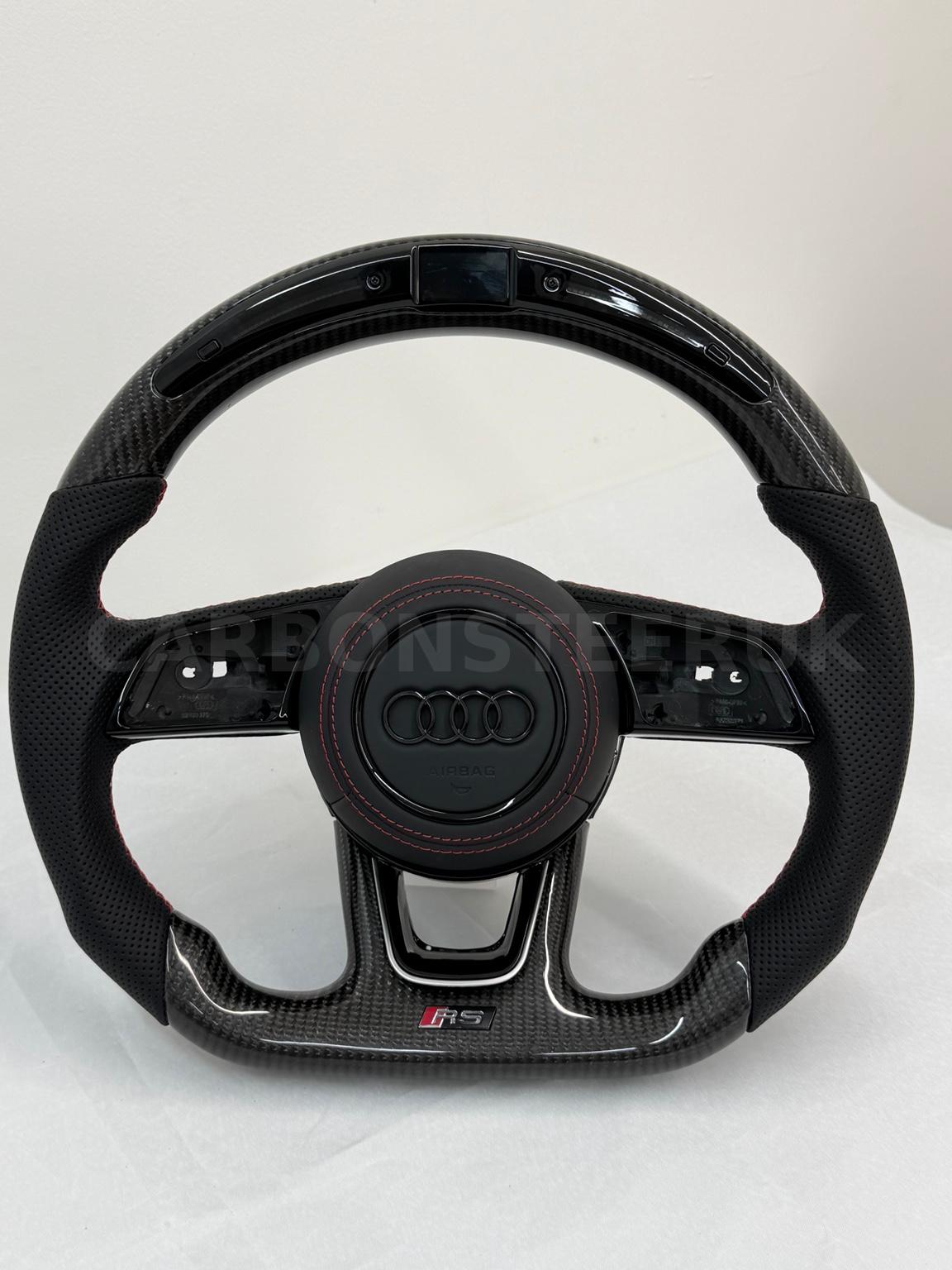 Audi LED Leather Carbon Steering Wheel 8VFL RS3 S3 S4 S5 RS5+MORE