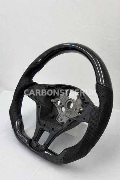 VW GOLF MK7 Transporter CARBON STEERING WHEEL T6 Crafter Blue & MORE