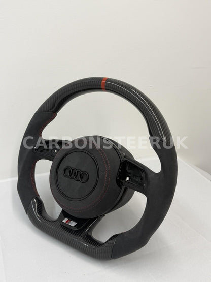 Audi Alcantara Carbon Fibre Steering Wheel 8V PFL RS3 S3 S4 S5 RS5 RS6 RS7 2013-2016