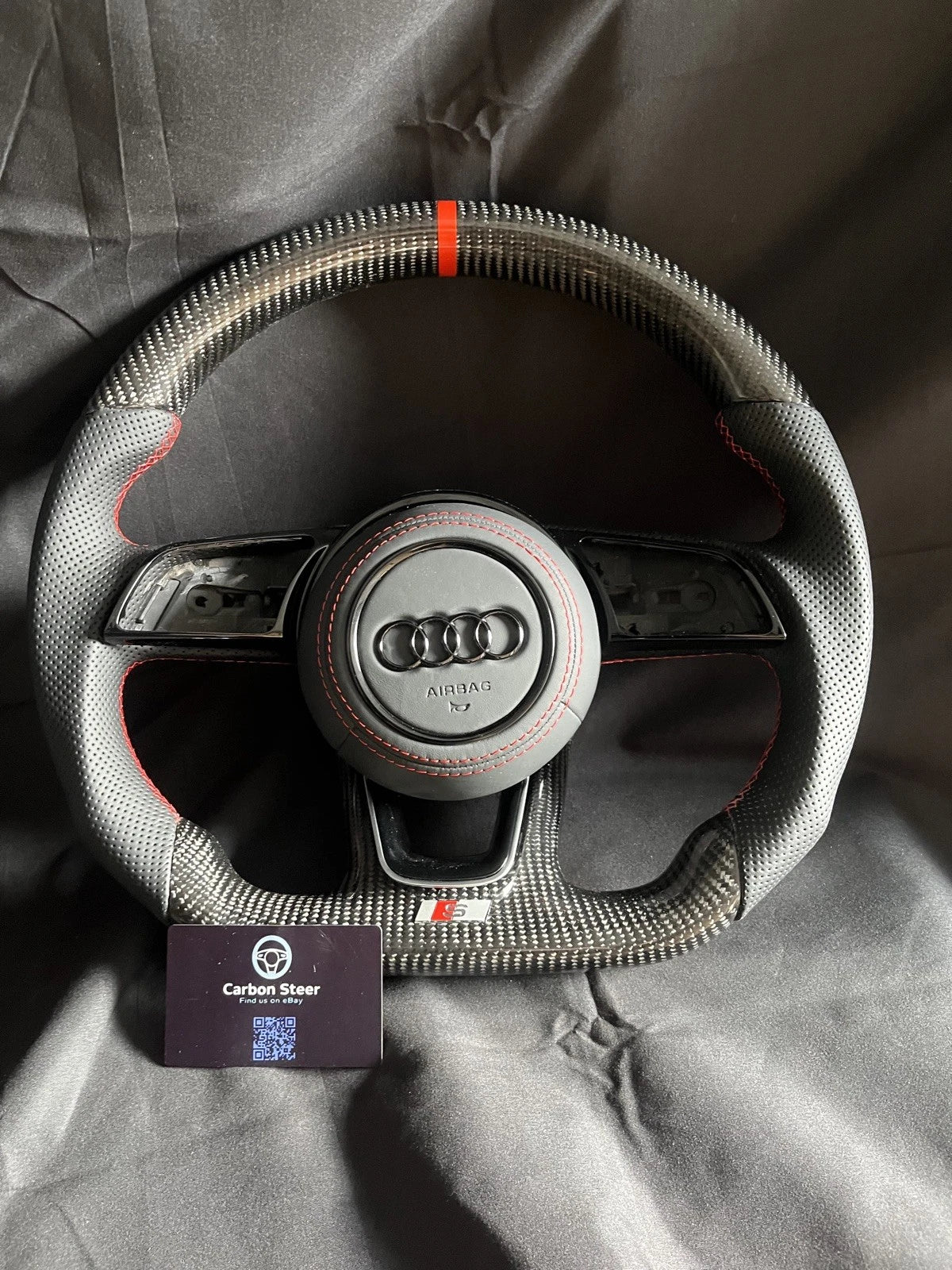 Audi Carbon fibre Leather 8V RS3 S3 S4 S5 RS5 RS6 2016-2020