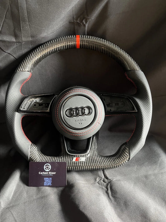 Audi Carbon fibre Leather 8V RS3 S3 S4 S5 RS5 RS6 2016-2020