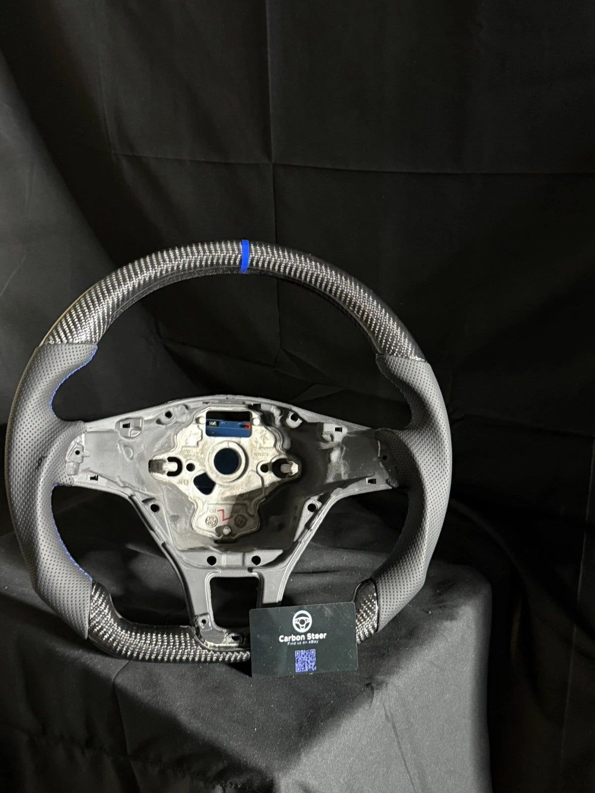 VW GOLF MK7 Transporter CARBON STEERING WHEEL T6 Crafter Blue & MORE