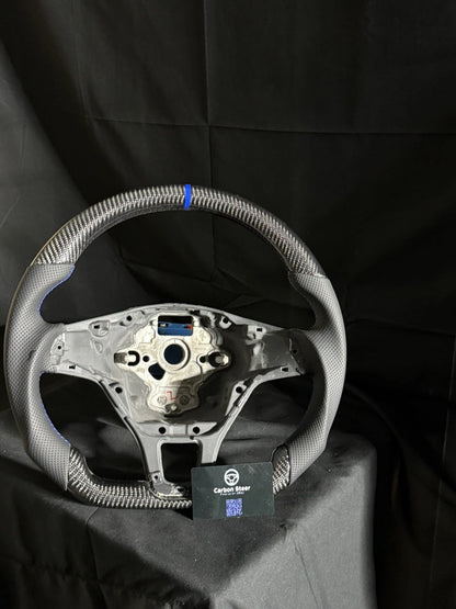 VW GOLF MK7 Transporter CARBON STEERING WHEEL T6 Crafter Blue & MORE