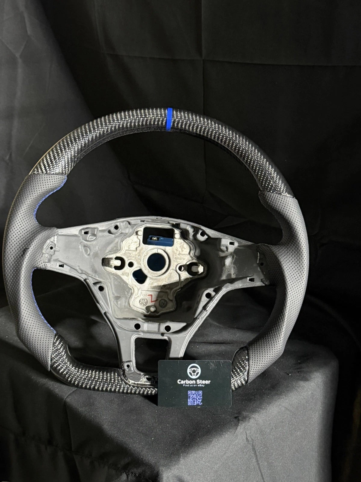 VW GOLF MK7 Transporter CARBON STEERING WHEEL T6 Crafter Blue & MORE