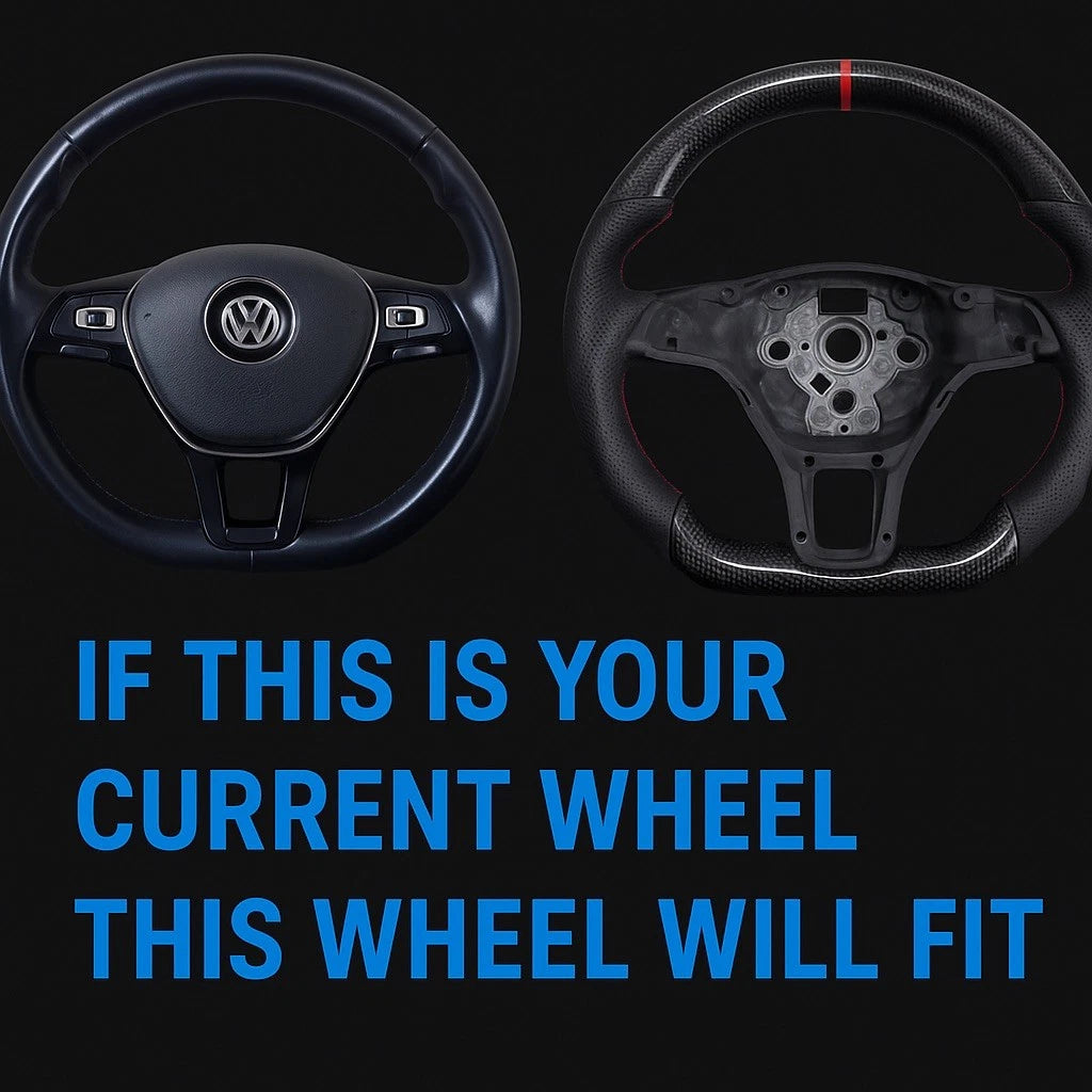 VW GOLF MK7 Transporter CARBON STEERING WHEEL Caddy T6 RED & MORE