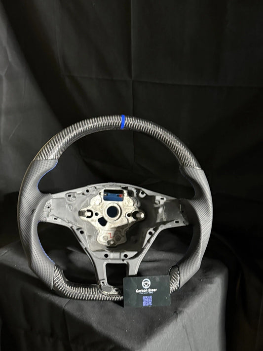 VW GOLF MK7 Transporter CARBON STEERING WHEEL T6 Crafter Blue & MORE