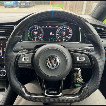 Real Carbon Wheel VW Golf MK7/7.5 Polo 6C GTI R 2013-20 XMAS 🎄 OFFER 🎉